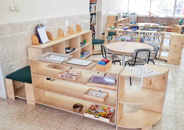 מרחבי למידה מונטסורים בבית ספר בפרדס חנה 